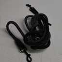 PetBonus Rope Double Dog Leash, No Tangle Dual Leash, Reflective Walking Training Lead with Two Comfortable Padded Handles, Lead Coupler for Medium Large Dogs (1/2 x 6.5FT, Black) (1/2" x 6.5 FT (50~180 lbs.))