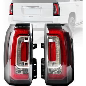 LED Tail Lights Assembly Compatible With 2015-2020 GMC Yukon Yukon XL Left Driver & Right Passenger Side Brake Turn Signal Rear Taillights Assembly W/Bulb Replace GM2800268 GM2801268 84536243 84536242