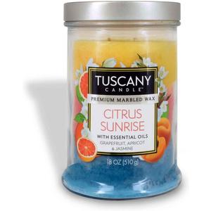 Tuscany Candle Citrus Sunrise Long-Lasting Scented Jar Candle, 18 oz