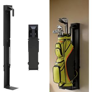 tonchean Golf Bag Storage Rack Wall Mount Golf Bag Holder for Garage Foldable Golf Bag Organizer for Garage, Golfing Clubs, Home, Basement, Space Saving, Easy Install & Use