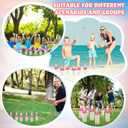 30 Pcs Ring Toss Game Carnival Game Set Include 24 Plastic Throw Rings and 6 Glass Bottles for All Occasions and Events, Summer Backyard Fun, Beach, Carnival Party Favor