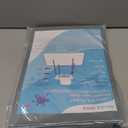 Blissful Diary Baby Splat Mat for Under High Chair, 50.4 x 50.4 Inch Wipeable Splash Mat, Waterproof and Washable, Anti-Slip Floor Protector, Silver Mist