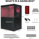 Smartmak 1–2 Person Portable Steam Sauna Tent with 660nm Red Light