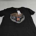 Floral Tiger Vintage Flowers Tiger Face for Tigers Lover T-Shirt, Medium