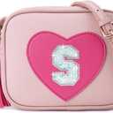 Birthday Gifts for Girl Initial Girls Purse Toddler Purse Kids Purses Toddler Girl Gifts Heart Purses for Girls Pink S