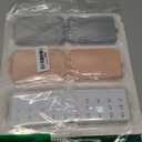 LANDNEOO 14 Grids Pill Organizer Box with Labels, Travel Medication Holder Dispenser Case Kit, Pocket Daily Pharmacy Container for Fish Oil Vitamin Supplement Storage, Khaki Pink Grey, 3 Pack