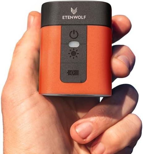 ETENWOLF AIR 3 Air Pump for Inflatables with 2600 mAh Battery & Camping Light, Ultra-Fast and Mini Electric Air Pump, Inflate Deflate for Air Mattress, Pool Floats, Vacuum Storage Bags