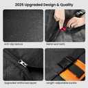 REEVAA Dog Truck Seat Cover for Back Seat, Hard Bottom Dog Hammock for Car, Pet Bed Extender for 2-4 Large Dogs, Waterproof Seat Protector, Universal XL Size Fits for Crew Cab Truck/SUV, Black