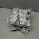 5 x SolarStar 12 PCS Siver Glitter Poinsettias Artificial Christmas Flowers, 5.5 inches, with Clips for Christmas Tree Decoration, Home, Wedding, Party, Wreath Decoration Xmas Tree Ornaments (Silver)