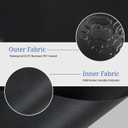 Covers & All Round Table Top Cover, 18 Oz Heavy Duty Waterproof UV & Weather Resistant Patio Table Cover, Outdoor Table Cover for Patio Outdoor Furniture & Coffee Table (30" Diameter x 4" H, Black)