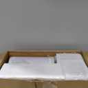 36W Dimmable Floor Lamp - 3 Lights Arc Floor Lamps Standing Lamp with Remote & Touch Control, Tall Lamp for Living Room Corner, Bedroom, Office (Black-White Linen Lampshade)