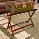 Casual Home Extra Wide Luggage Rack, 29.75"W x 15"D x 19.25"H, Walnut