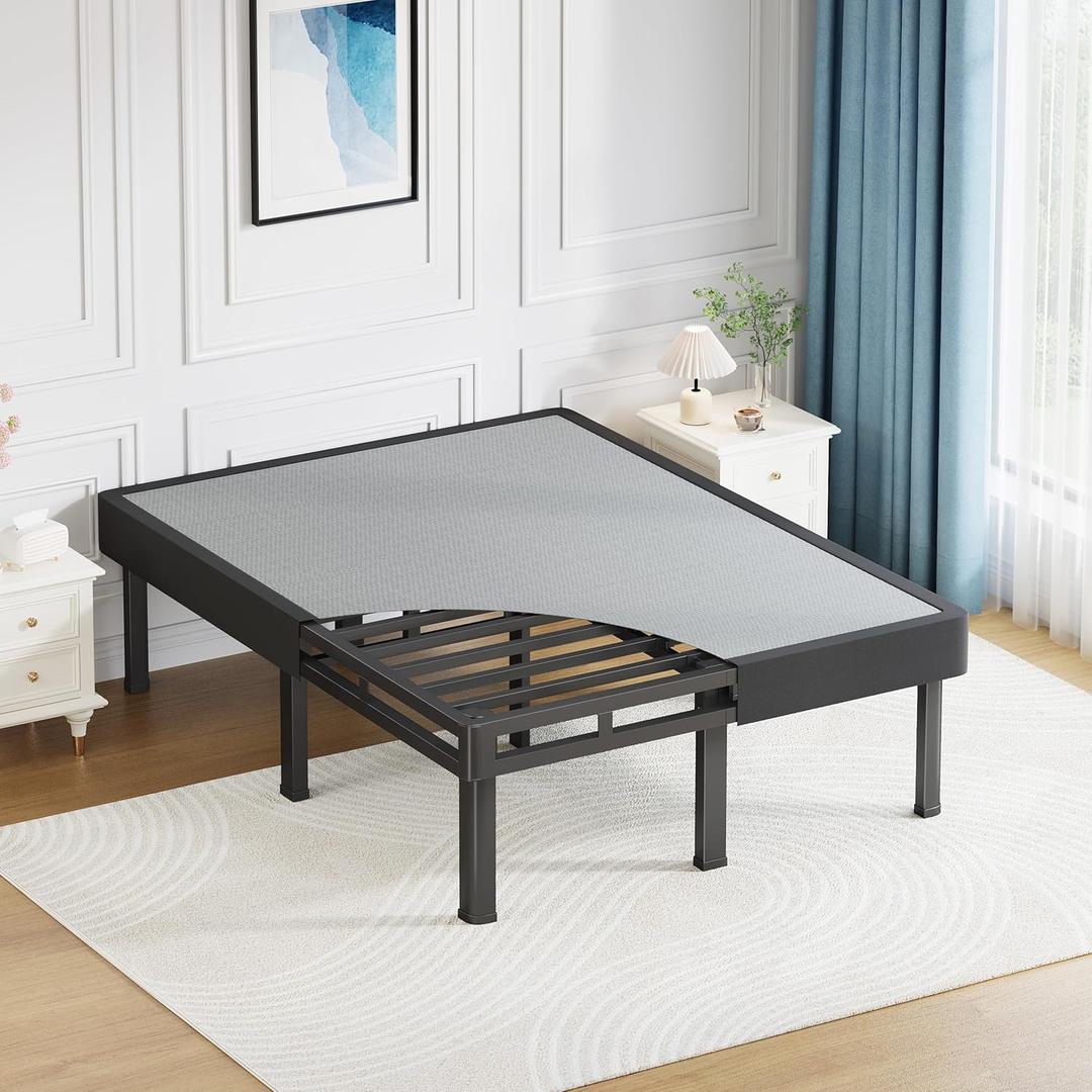 NKZ 12" King All-in-One Box Spring, Metal Mattress Foundation with 9 Legs