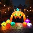 MGparty 14.5FT Halloween Inflatables Pumpkin Decorations Outdoor Built-in LED Lights Blow Up Pumpkin Inflatable Giant Halloween Yard Decoration for Indoor Outdoor Holiday Lawn Garden Decor