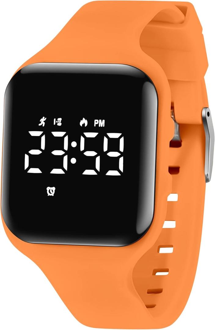 Kids Watches for Girls Boys Digital Sport Watch with Step Counter Pedometer Vibration Alarm Clock, No App Waterproof Fitness Tracker Kids Watch Boys Girls Teens Students Ages 5-16