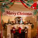 Christmas Tree Topper Bow Luxurious Red and Brown Christmas Bows for Tree Topper, Holiday Wreaths,Gift Decorations Festive Indoor Outdoor Christmas Decor