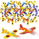 Hanaive 100 Pcs Foam Glider Planes for Kids, Mini Airplane Toys Bulk Flying Games Toys for Birthday Party Favors Goodie Bag Stuffers Boys Girls Valentines Gifts Classroom Carnival Prizes