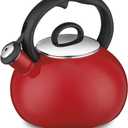 Cuisinart Aura Enamel-on-Steel Stovetop Teakettle, Red (2 Quarts)