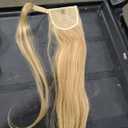 Silk-co Straight Pony Tail Hairpiece Clip in Hair Extensions 26" Wrap Around Ponytail Long for Women (Ash& Blond/Blond)