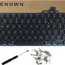 Replacement US Keyboard for MacBook Air M2 M3 M4 Retina 13.6 inch A2681 A3113 A3240, M2 M3 M4 15 inch A2941 A3114 A3241 2023-2025 Year (Black)