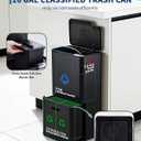 Garvee Dual Trash Can for Kitchen, 2 Compartment (33L + 28L) Garbage Can