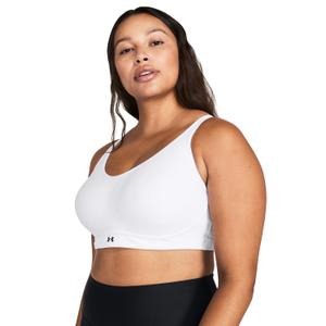 Under Armour Womens Infinity Low Impact Sports Bra, (100) White / / Black, X-Large D-DD