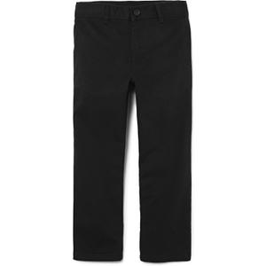 The Children's Place Boys' Stretch Relaxed Straight Chino Pants (10, Black)