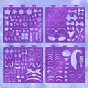 Fashion Angels Make-up & Hair Design Sketch Portfolio (11452) Sketchbook for Beginners, Sketchbook with Stencils and Stickers for Ages 6 and Up