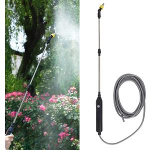Electric Sprayer Battery Powered Watering Wand Auto Pumping Sprayer for Garden Plant 2meter / 6.56ft Hose