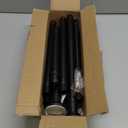 Black Long Curtain Rod Tension Shower Curtain Rods 30 to 124 inch Adjustable Spring Heavy Duty Rods for Bathroom Windows Outdoor Spliced and Telescopic Design No Drill No Slip Stainless Steel