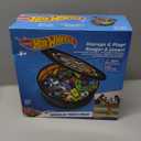 Hot Wheels Tara Toy: ZipBin Wheelie Track Pack - Unzips Into A Racetrack Mat, Holds 100 Toy Cars, Storage & Play, Circle Tire Design, Kids Ages 3+