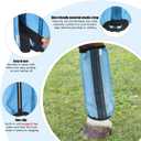 Fly Boots for Horses, Non-Slip Breathable Horse Fly Boots,Comfy Mesh Horse Fly Leggings (Blue)