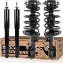 KUIPERAUTO 172200 172199 5778 Complete Front Rear Struts Complete Assembly Compatible for 2004-2012 Chevy Malibu / 2007-09 Saturn Aura / 05-10 Pontiac G6 4PCS Front Rear Left + Right Shocks Absorbers