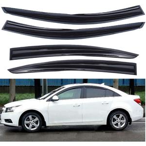 munirater Smoke Window Visor Wind Deflector Vent Rain Guard Replacement for 2008 2009 2010 2011 2012 2013 2014 2015 2016 Chevy Cruz J300