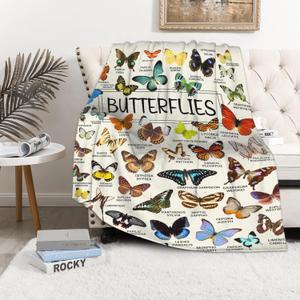 Butterflies Throw Blanket is Super Soft and Warm,The Lightweight Flannel Blanket is for All-Season Use,A Great Choice for Gifts 40"x30"for Pet