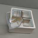 Square Glass Vases 4"x4" Clear Cube Flower Vase for Wedding Centerpiece Candle Holder Home Decor, Set of 4