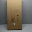 18x27 inch Large Modern Feather Leaf Shape Wall Clock for Living Room Decor, White Unique Silent Decorative Art Clock for Home Bedroom Office Dining Kitchen