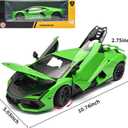 1/18 Scale Diecast Cars, Compatible for Lamborghini Model Car Kit for Adult, 10.7 x 5.0 x 2.6 inches