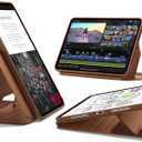 ESR for iPad Pro 11 Inch Case (M5/M4) 2025/2024, Rotating Case with Removable Magnetic Cover, Adjustable Portrait/Landscape Stand, 9 Standing Angles, Shift Series, Brown