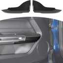 for Mustang Door Armrest Panel Trim Cover Fit for Ford Mustang 2015 up Black Carbon Fiber Interior Accessories 2pcs