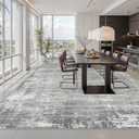 zesthome 8x10 Area Rugs for Living Room, Non-Slip Backing Washable Rug, Modern Abstract Area Rug, Stain Resistant Rugs for Bedroom, Ultra-Thin Large Area Rugs, Area Rug 8x10