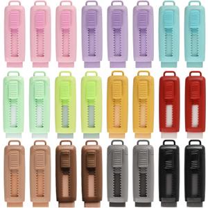 24 Pcs Cute Retractable Eraser for Pencils Cute School Supplies Kawaii Erasers for Kids Fun Cartoon Erasers Back to School Supplies Kid Party Favors Gift (Style 2)