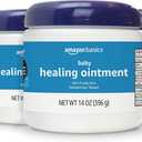Amazon Basics Healing Ointment for Babies, Skin Protectant for Irritated or Cracked Skin, Pediatrician Tested, 14 Ounce, 4-Pack (Previously Solimo)