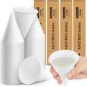 Roshtia 800 Pcs Paper Cone Cups Thicken Disposable Cone Cups for Shaved Ice, Slushies Water Cooler Dispenser, White (4 oz)