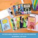 Imperial Designs 40 Pack Funny Punny POSTCARDS (4"x6") - Say I Miss You, Hello, Thank You, Thinking of You with a Fun Animal Pun by Mail - Bulk Postcards for Parents, Grandparents, Summer Camp
