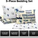FOCO Unisex-Adult NFL Team Logo Bed in a Bag Comforter Sheets Pillow Cases Bedding 5-Piece Set