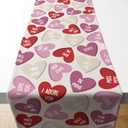 OHOME Valentines Day Decorations - Valentines Table Runner | Valentines Day Decor Party Favors Supplies - Galentines Day Decorations Centerpiece Accessories for Home Kitchen