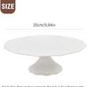 12Inch Porcelain Round Cake Stand, Dessert Stand, Cake Stand for Party, Home Decorating Stand