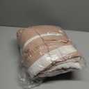 Bedsure Waffle Weave Duvet Cover King - 100% Cotton Boho Duvet Cover Set with 2 Pillowcases - Extra Soft Terracotta Textured Comforter Cover with Zipper Closure (King, 104"x90") (19 - Strip Terracotta (No Comforter))