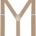 habibee Suspenders and Bow Tie Set for Men, Adjustable Elastic Braces with Y-Back, Diverse Colors, Strong Clips